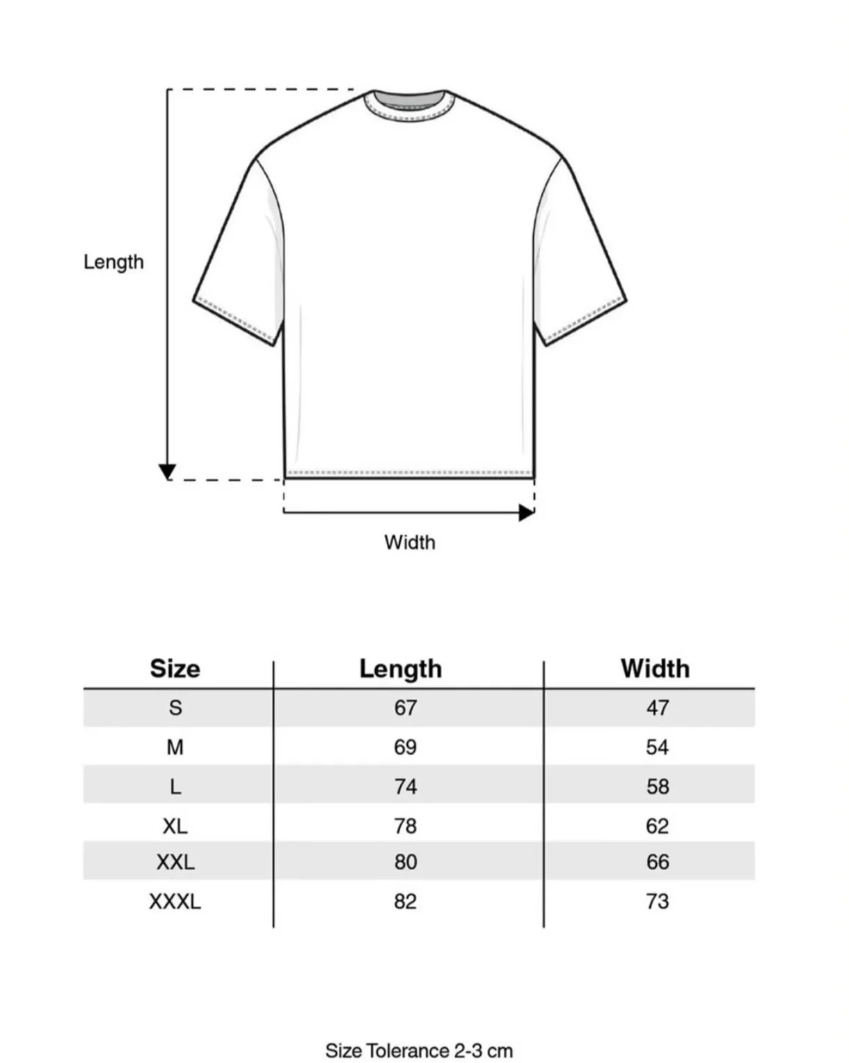 Size guide DARKSOVLS "HAMBA ALAM BAKA"